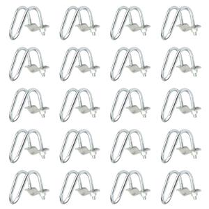 20 PCS Conduit Cross-Connector Vertical Pipe Clip for 3/4" EMT Electrical Pipe(OD 0.922"), Also Fits 1" Round Tube, Crossover Clamp for Greenhouse, Fence