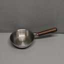 IMEEA 5.5-Inch Egg Pan Omelet Pan SUS304 Stainless Steel Mini Sauce Pan with Wooden Handle