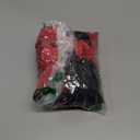 108pcs Roses Head Flowers with Stem - Red & Black Silver Graduation Artificial Flowers Rose Bulk - Silk Rose Fake Flower for Wedding Bouquet Decor DIY Baby Shower Centerpieces Grad Party Tables Decor