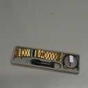 Stainless Steel Band and Case Compatible with Samsung Galaxy Watch 8 Band 44mm 40mm, Business Metal Chain Link Bracelet Strap with Hard PC Cover for Samsung Watch 8 40mm 44mm Men Women