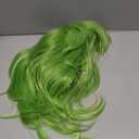 Anime Light Green wig with Bangs Long Straight Hair with Ponytail Layered Haircut Loose wig Heat-Resistant Fiber Wig Halloween,Christmas,Comic con,Game Show