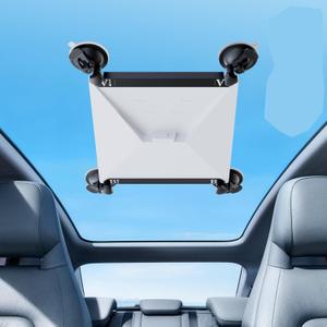 Starlink Mini Mount, Starlink Mini Suction Cup Mount for Car Windows & Sunroofs, Secure Mounting Kit with 2 Spare Cups & Anti-Slip Pad,All-Weather Stability for RVs, Trucks & Boats(Black)