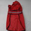 Waterproof Reflective Dog Raincoat - Adjustable Hooded Slicker Poncho Pet Rain Coat, Lightweight Dog Rain Jacket for Small to X- Large Dogs and Puppies (Red, Large)
