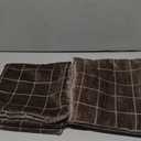 Decorative Chenille Plaid Throw Pillow Covers 20x20 Inch Set of 2 Vintage Check Couch Pillows Neutral Boho Farmhouse Cushion Covers Modern Home Decor for Sofa Bed Living Room Brown