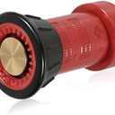 Happy Tree 1-1/2" NPSH Fire Hose Nozzle Polycarbonate Spray Jet Fog Industrial Fireman 1.5" Nozzle 75 gpm Fire Equipment FHSN02