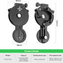 FANAUE Telescope Phone Adapter, Spotting Scope Smartphone Phone Mount for Binoculars Monocular Microscope, Magnetic Cell Phone Digiscoping Holder for Camera Photography