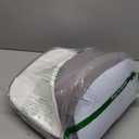 Olumoon Cervical Neck Pillow - Ergonomic Memory Foam Contour Pillows for Side, Back & Stomach Sleepers, Cervical Pillow for Neck Support Sleeping with Breathable Cover (Blue&grey)