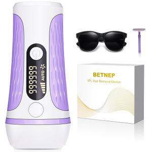 IPL Hair Removal Device, Model: AI08, for Facial Legs Arms Bikini Line (White)