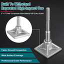 SDS Max Tamper Shank with 8.86 In. Plate
Tamping Tool Kit for Civil Engineering, Construction, Landscaping Projects, Jack Hammer, Electric Demolition Concrete Breaker