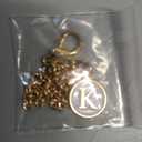 Letter Charm Accessories for Stanley Cup, 3Pcs Initial Chain Water Bottle Handle Name Id Charm for Tumbler Cups-K