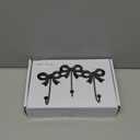 Triple Gold Bow Hooks, Wall Mount Coat Hook, Gold Wall Hooks for Hanging for Hats, Bags, Coats, Bathroom, Kitchen, Office