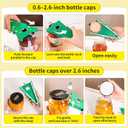 Christmas Tree Jar Opener - Multi-Functional Bottle & Can Opener for Weak/Arthritic Hands, Easy Twist Off Caps (0.6"-2.6"), Non-Slip Grip, Magnetic Fridge Decor, Great Gift for Pain-Free Opening