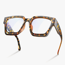 livho Oversized up to 99% Blue Light Blocking Glasses for Woman - Rectangle Fashion Glasses for Computer, Chic Preppy Frame
