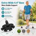 Forearm Crutches for Adults, Foldable, Adjustable, Self-Standing Wide Base
