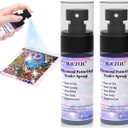 Upgraded Diamond Painting Sealer Spray - 30 Minutes Quick Dry Diamond Art Sealer Glue, Keep Diamond Art Fixed and Shiny, Diamond Art Accessories and Tools, Easy to Use, No Brush Needed (2 Pack)