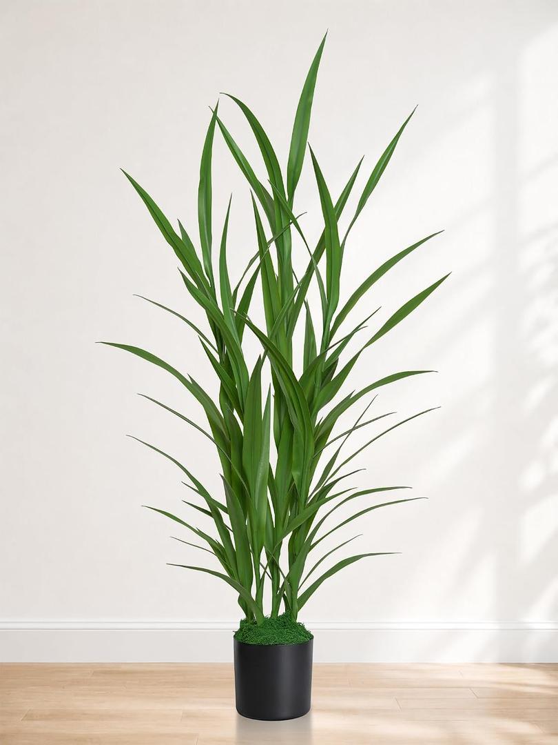 Artificial Plants Indoor 3.6FT Tall Fake Tree Faux Dracaena Plant 1 Pack