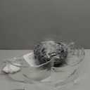 JERANDO Black Semi Flush Mount Ceiling Light Fixture, Modern Glass Drum Ceiling Lights, 3Light Hallway Light Fixtures for Kitchen Island, Bedroom, Bathroom, Laundry Room, Entryway