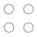 2 x 4PCS Bike Headset Crank Bearings 5/32" x 16 Balls, Bicycle Frame Ball Bearings Retainer for Mountain/Kids/Low Speed Bikes