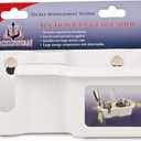 T-H Marine Tackle Titan Boat Gear Caddy Organizer - Weatherproof Fishing Gear Storage with Suction Cup Installation - Large White Tackle Storage Solution for Drinks, Tools, and Accessories, Set Of 2