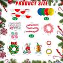 Christmas Golf Cart Decoration Kit Golf Cart Christmas Decorations Kit Parade with Car Wreath Inflatable Gingerbread Man string candy canes Balloons Wreath Decorative Tasses