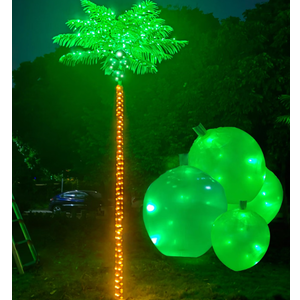 Fairyrain Artificial Palm Tree 10.5FT 420LED Outdoor Lighted Palm Trees
Metal Heavy Duty Palm Tree for Outside Patio Tropical Decorations Party Hawaiian Jungle Christmas Nativity Beach Garden Park