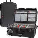 NANUK 963 Pro Photo Kit  Waterproof Travel Camera Hard Case with Padded Dividers and Wheels, 32.5" x 21" x 12.3, Dustproof and Impact-Resistant, Ideal for Heavy Loads  Black