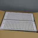 Stacking Drawer Organizer - 4pc Gray Plastic Stackable Drawers - Front Opening Storage Bins