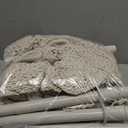 Barydat 2 Pcs Hanging Hammock Chair Boho Swing Chair Outdoor Indoor Comfy Soft Cotton Rope Weaving with 40 Inch Detachable Metal Bars for Backyard Living Room Garden, 270lb Capacity(Beige)