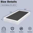 7 Inch Box Spring for Twin Bed Bases - Heavy Duty Metal Mattress Foundation with Fabric Cover,Low Profile Twin Box Spring Only,Noise Free,Easy Assembly