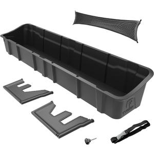 Tyger Auto Underseat Storage Box Compatible with 2015-2026 Ford F-150; 2017-2026 F-250 F-350 SD Supercrew Cab, Black Rear Under Seat Storage Organizer Cargo Box | TG-CB5F2228