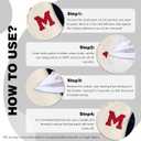 2 x 6-1/2" Varsity Letter Patches Red Iron On Letters Letterman Jacket Patches Chenille Large Iron On Letters for Clothing Jacket/Hoodie/Varsity H