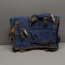 TRANSON Art Portfolio Case Artist Backpack Canvas Bag Large 26 x 19.5 (Turquoise Green)