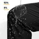 TBMPOY Mens Lightweight Hiking Pants Quick Dry Travel Fishing Water Resistant Workout Athletic Sweatpants Zipper Pockets (Black, XXXL)