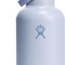 Hydro Flask Water Bottle - Insulated Stainless Steel - Wide Straw Lid, Non Spill, Leakproof in 64 Oz Capri Blue
