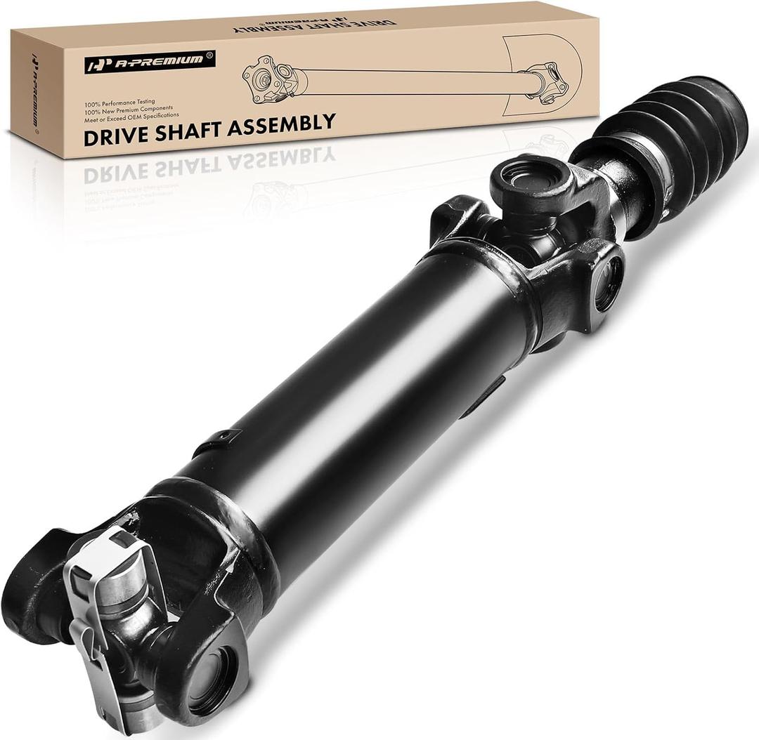 A-Premium Rear Complete Drive Shaft Prop Shaft Driveshaft Assembly [4WD] Compatible with Jeep Wrangler 1997-2006 L6 4.0L Sport Utility, Replace# 52098784AC, 52098784AB
