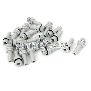 Lilianos 20pcs Pipe Fitting Coupler Adapter 1/4BSP Thread x 8mm Hose Barb Fuel Gas Water