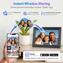 Uhale 10.1" Digital Picture Frame with 32GB Storage Support SD Card, Electronic Photo Frames with 1280x800 HD IPS Touch Screen, Instantly and Securely Share Memories, Send Wishes from Anywhere (3 Pack)
