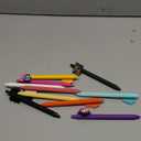 Engrowtic 12 Pcs Funny Pens Set Cartoon Retractable Writing Pens Bulk Black Ink Gifts for Women Office Party Favors(Bright Color,Inspirational)