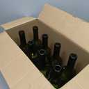 8 Pack 750 ml Green Glass Wine Bottles With T-top Caps & Seal Shrink Capsules, Empty Bottles With Funnel for Beverages, Juice & Kombucha