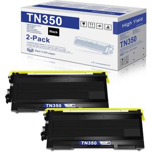 TN350 Toner Cartridge 2-Pack Replacement for Brother TN-350 Compatible with Brother HL-2070N HL-2040 MFC-7420 intellifax 2820 2920 DCP-7010 MFC-7220 Printer (Does not Include Drum Stand)