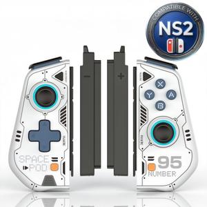 RogueReady Wireless Controllers for Switch, Switch OLED, Switch Lite and Switch 2 Wireless Controller Gamepad, Charging Adapters Included, Hall Effect Joystick Anti Drift, RGB Gaming Controller with Turbo Macro Motion Control Ergonomic Grip