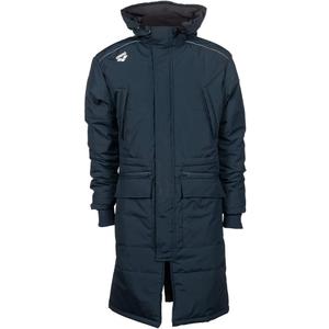 Arena Unisex Adult Team Swim Parka Solid Fleece Warm Winter Coat Waterproof Long Jacket for Women and Men Cold Weather Anorak (Small, Navy)