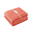 Wapaneus Foot Pocket Heated Blanket Electric Throw with 10 Heating Levels and 4 Timer Settings 4 Hours Auto Shut Off, Flannel Fast-Heating Heated Throw 50" x 60", Machine Washable, Pink