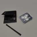 AGVEE 3+3 6 Pack for iPhone 15 Pro 6.1" / 15 Pro Max 6.7" Camera Lens Protector, Bling Diamond & Bling Glitter Metal Ring 9H Tempered HD Glass Camera Cover Film, Bling-Black