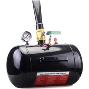 Mallofusa 5 Gallon Air Tire Bead Seater Blaster Tool Seating Inflator Car Tractor Truck ATV Tank Heavy Duty Black(US Stock)