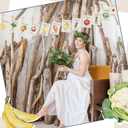 Eaasty 77 Pcs Locally Grown Baby Shower Decorations Pregnancy Milestone Cards Fruits and Vegetables Weekly Baby Size Milestone Cards Photo Props for Decor Pregnancy Announcement Photos