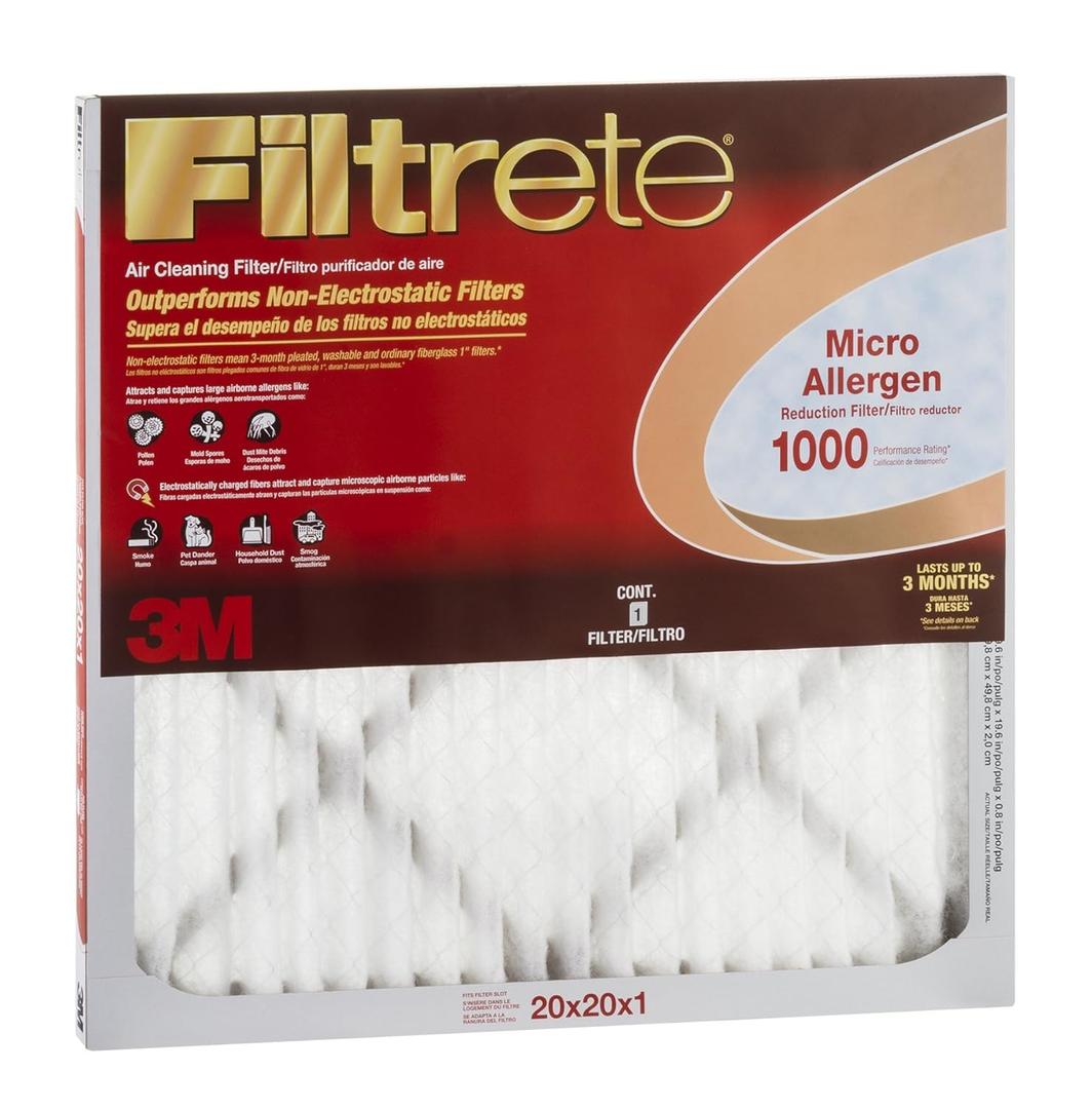 3M Filtrete 20 in. H x 20 in. W x 1 in. D 11 MERV Air Filter