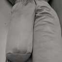 Plufl Hugl Cooling Body Pillow for Adults Made with CloudSupport Fill | U Shaped Maternity Pillows Great for Side Sleepers & Pregnant Women | Washable Cover | Grey (Standard)