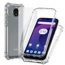 Ailiber for Orbic Joy 2 Phone Case Clear, Orbic Joy 2 Case with Screen Protector, Dual Layer Protection, Shockproof Corners TPU Bumper, Slim Silicone Cell Phone Cover Case-Clear