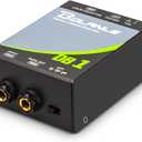 Bolanle Passive 1-Channel Direct Box DI for Guitar, Bass & Synths Hum Eliminator, Ground Loop Noise Reducer, Reamp Function XLR Balanced Output for Studio & Live Performance